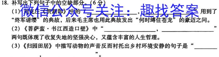 ［辽宁大联考］辽宁省2024届高三年级上学期10月联考/语文