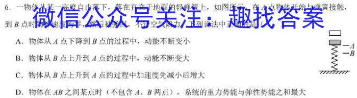 甘肃省2023-2024学年高三第一学期联片办学期中考试(11月)l物理