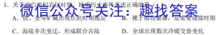 [今日更新]［陕西大联考］陕西省2023-2024学年度高二年级上学期11月联考地理h