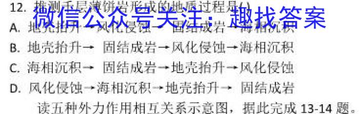 [今日更新]安徽第一卷·2023-2024学年七年级（上）全程达标卷期中调研卷地理h