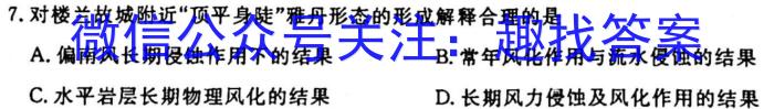 [今日更新]安徽省2023-2024学年度九年级测试卷一（10.7）地理h