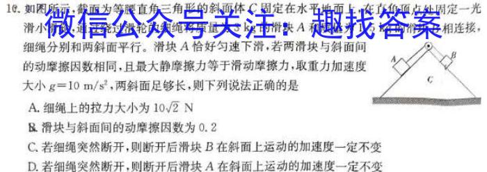 ［江西大联考］江西省2023-2024学年高二年级上学期10月联考物理`