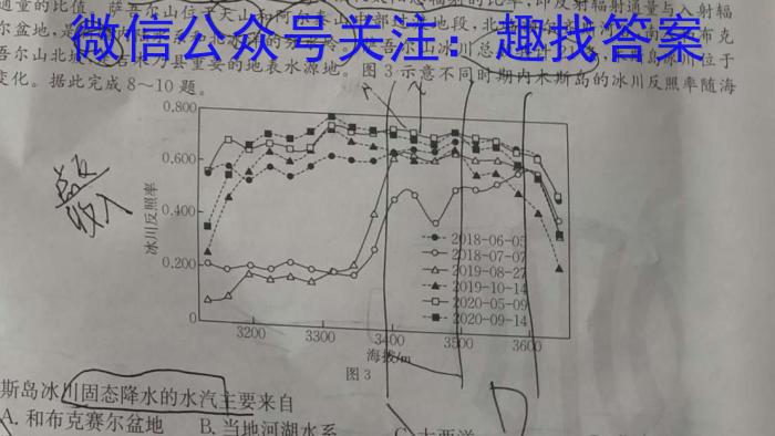 2024届智慧上进 名校学术联盟·高考模拟信息卷押题卷(十一)11地理试卷答案