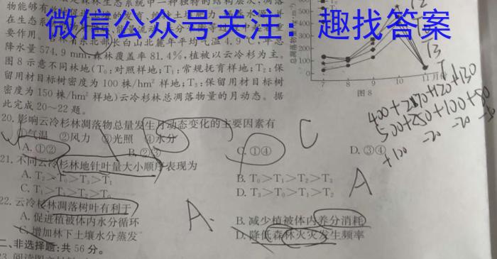 [今日更新]福建省部分达标学校2023-2024学年高三年级第一学期期中质量监测地理h