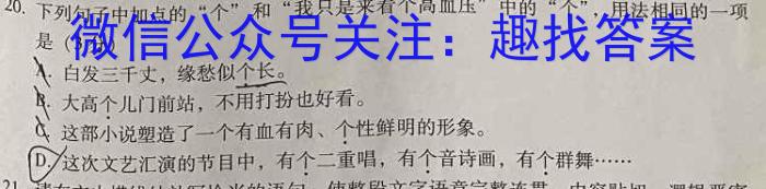 安徽省蚌埠市2023-2024上学期九年级第二次调研语文