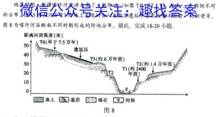 内蒙古2023-2024学年兴安盟高二年级学业水平质量检测(24-437B)地理试卷答案