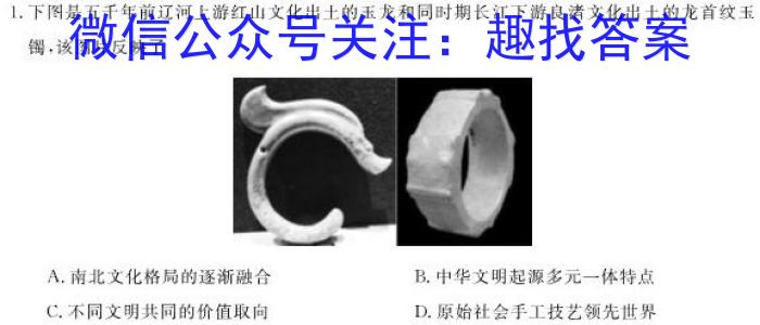 河南省2023-2024学年度九年级上学期第一次月考质量检测历史