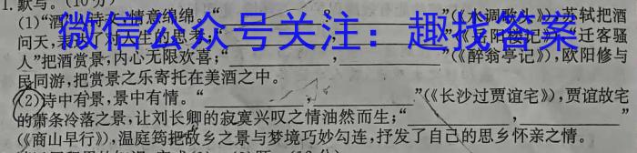 2024届全国名校高三单元检测示范卷(六)/语文