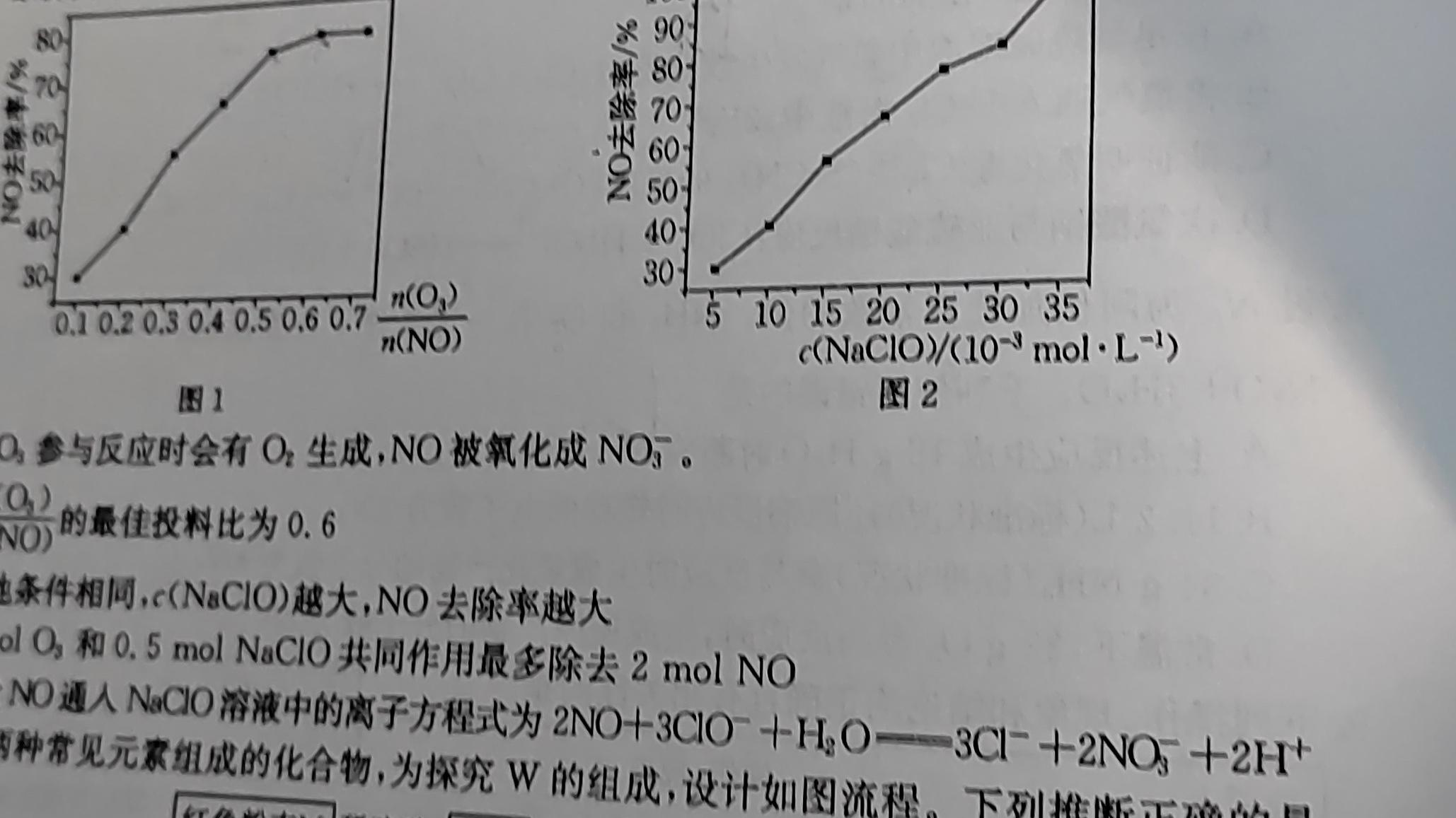 1天一大联考顶尖联盟2023-2024学年高三秋季期中检测化学试卷答案