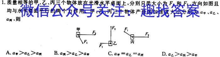 湖北省2023-2024学年上学期高三年级十月联考物理`