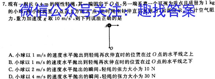 炎德英才大联考 雅礼中学2024届高三月考试卷(二)物理`