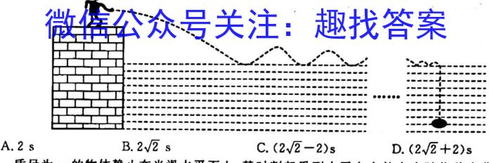 智慧上进·2024届高三总复习双向达标月考调研卷（二）物理`