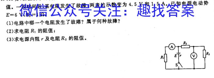 安徽省2023~2024学年度届九年级阶段质量检测 R-PGZX D-AH✰l物理