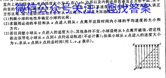 河南省九年级2023-2024学年度综合素养评估（一）【R-PGZX C HEN】物理`