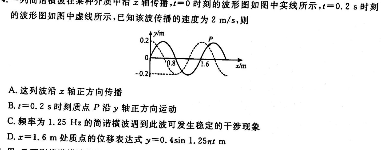 [今日更新]2024年衡水金卷先享题高三一轮复习夯基卷(福建专版)一.物理试卷答案