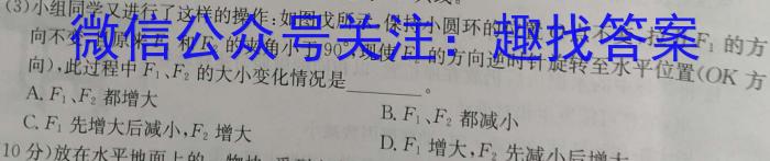 衡中同卷 2023-2024学年度高三一轮复习滚动卷(二)f物理