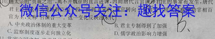 山西省2023-2024学年第一学期七年级期中质量评估试题（卷）历史试卷
