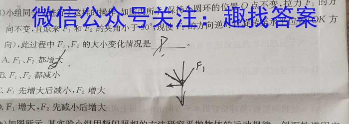 2023年秋季鄂东南省级示范高中教育教学改革联盟学校高三期中联考f物理