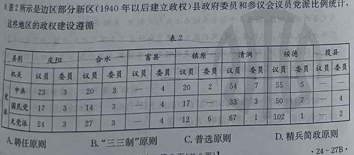 辽宁省2023-2024学年度上学期七年级阶段练习（一）历史