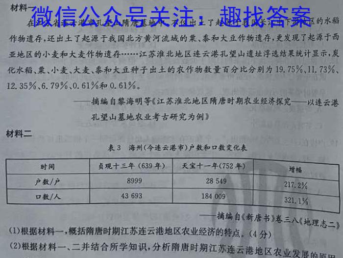 2023年云学新高考联盟高一年级10月联考历史试卷