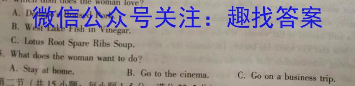 非凡吉创 2024届高三年级TOP二十名校调研考试三(243065D)英语试题