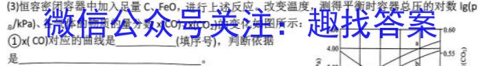 q安徽省2023-2024学年度九年级自主测试（10.7）化学