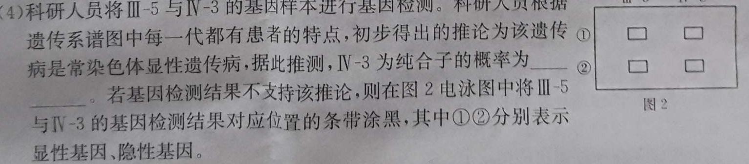 学林教育 2023~2024学年度第一学期九年级期中调研试题生物学试题答案