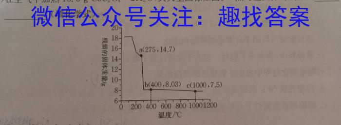 q天一大联考 安徽专版2023-2024学年(上)高二阶段性测试(一)化学