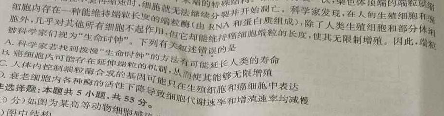 河南省2024届洛平许济四市高三年级10月联考生物