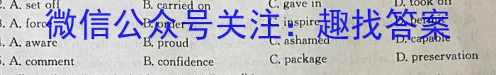 安徽省2024届九年级测试卷一（10.5）英语