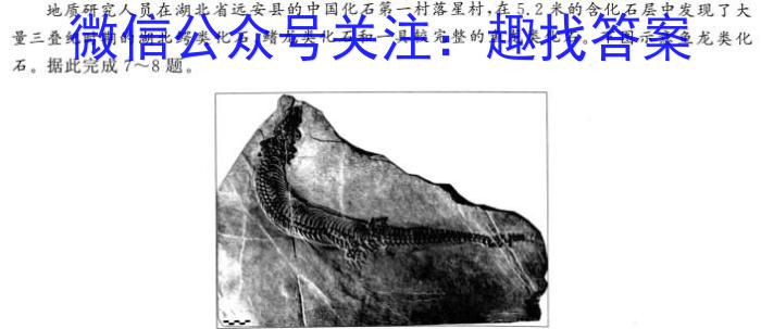 2024届河南省中考导向总复习试卷考前信息卷(二)地理试卷答案