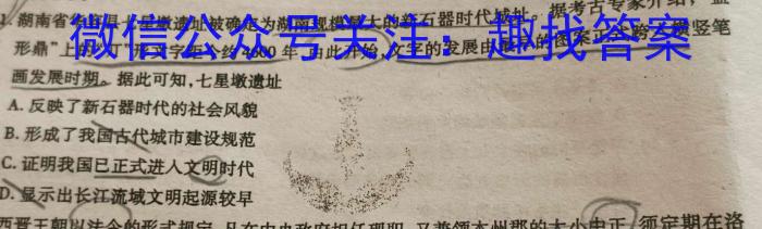 2024届陕西省高一试卷10月联考(24-50A)历史试卷