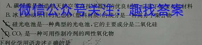 j陕西省2024届九年级教学质量检测（10.7）化学