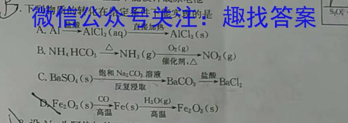 q[国考1号5]第5套 2024届高三阶段性考试(二)化学