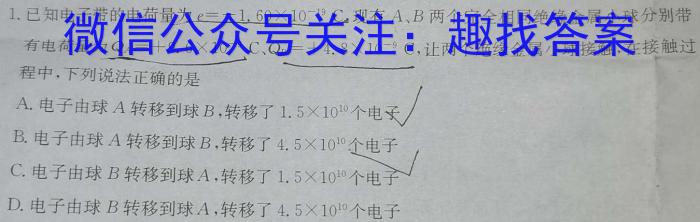 [今日更新]24届高三年级TOP二十名校调研考试四.物理