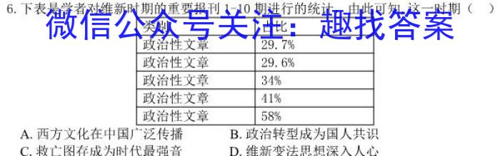 2023学年第一学期江浙高中（县中）发展共同体高三年级10月联考历史