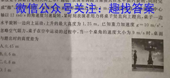 安徽省合肥市琥珀中学教育集团2024届九年级第一次质量调研检测z物理