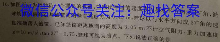 1号卷·A10联盟2026届高一上学期11月联考q物理