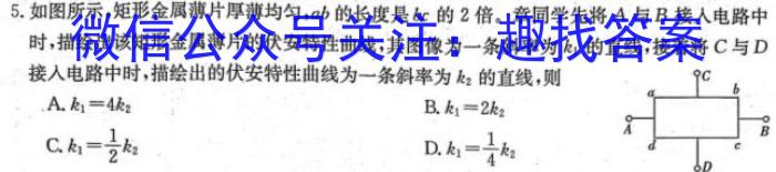 河南青桐鸣2024届普通高等学校招生全国统一考试 青桐鸣大联考(高三)(10月)物理`