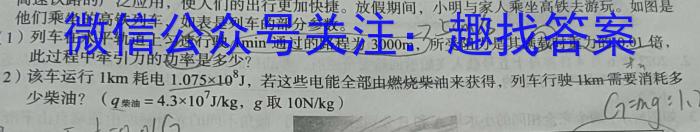 九师联盟2023-2024学年高三10月质量检测（L）q物理