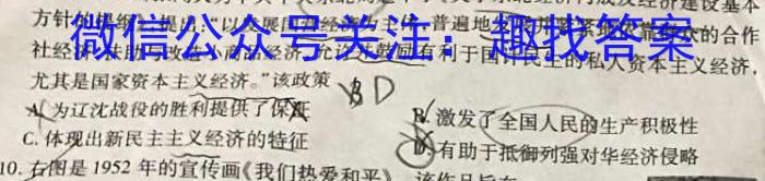 2024届北海市高三第一次模拟考试历史试卷