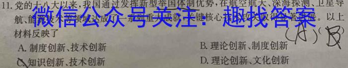 2024年普通高校招生考试仿真模拟卷(二)政治~