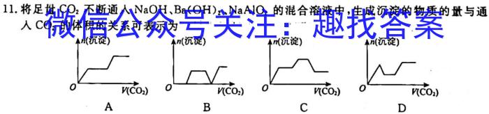 1山西省实验中学2023-2024学年九年级第一学期第一次阶段性测评（卷）化学