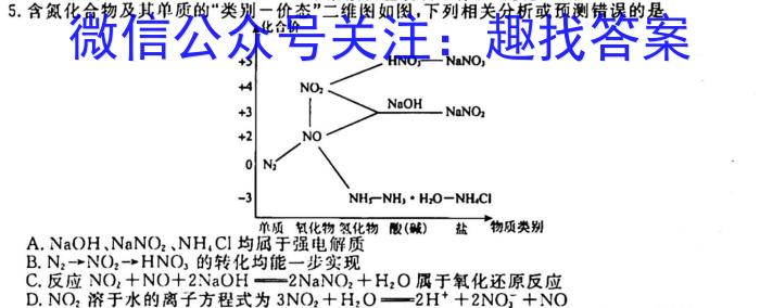 1江西省2024届九年级初中目标考点测评（十）化学