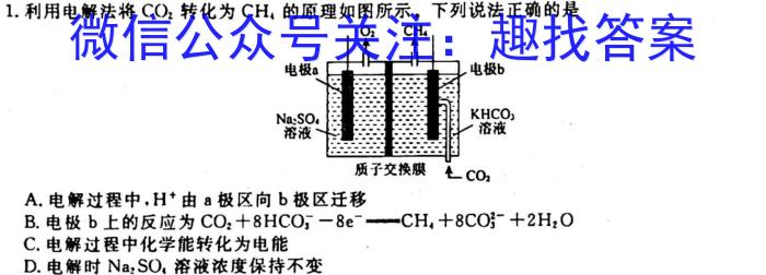 3郴州市2024届高三第一次教学质量监测化学