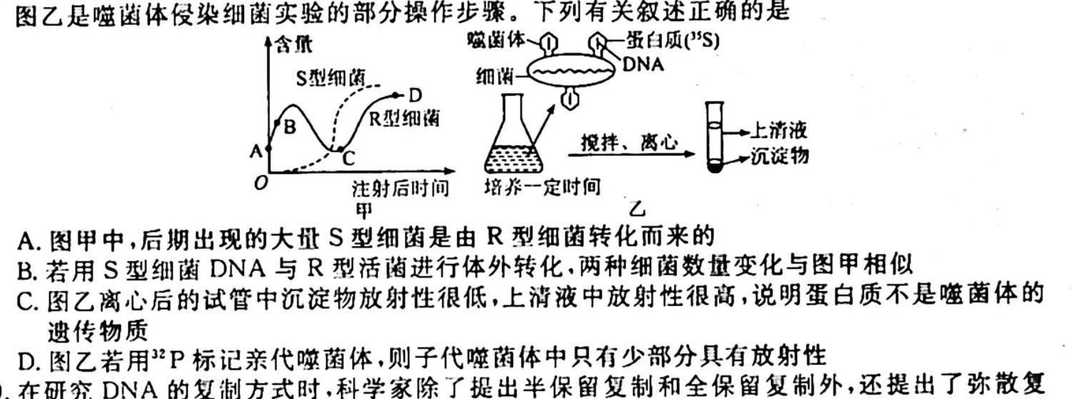 2024届单科模拟02生物试卷答案