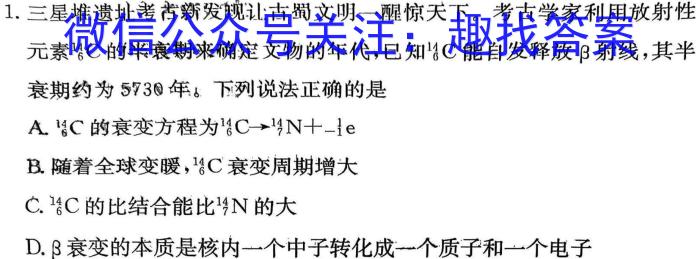 重庆市2023-2024学年高一年级11月期中考试联考h物理