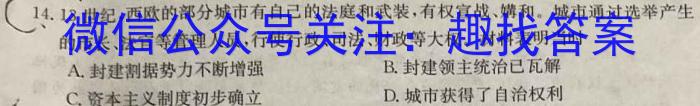 河南省南阳市2023年秋期九年级第一次月考试题历史