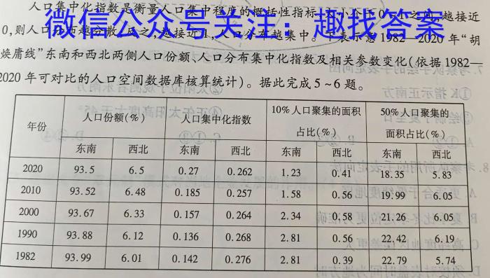 安徽省蚌埠市2024年九年级学业水平测试第二次模拟地理试卷答案