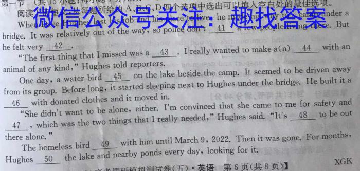 江西省2024届九年级初中目标考点测评（十三）英语试题